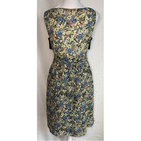 Zara Basic Women flowers floral COLORFUL Casual sheer cut out Dress SIZE XS - Picture 2 of 16